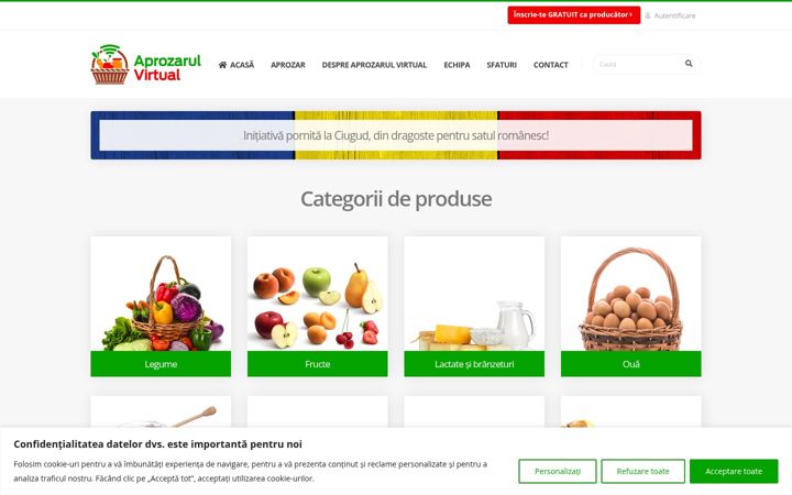 Screenshot of aprozarulvirtual.ro