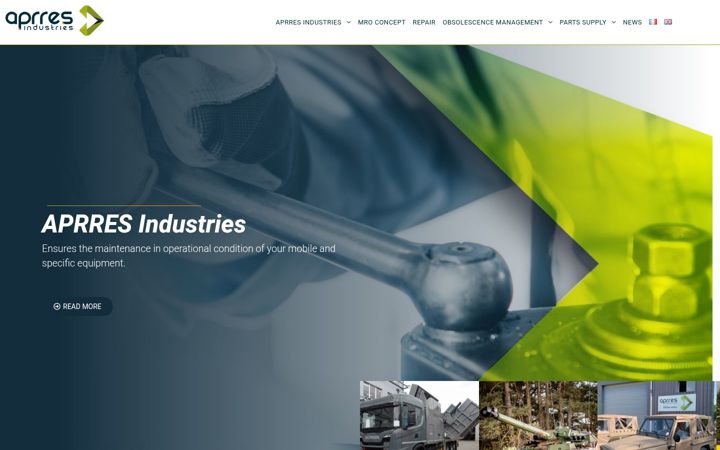 Screenshot von aprres-industries.com