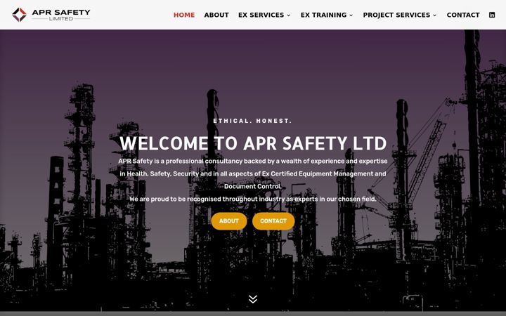 Screenshot von aprsafety.com