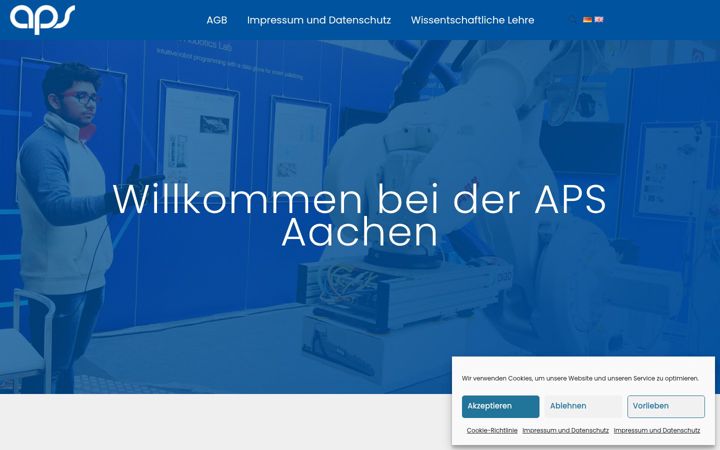 Screenshot of aps-aachen.de