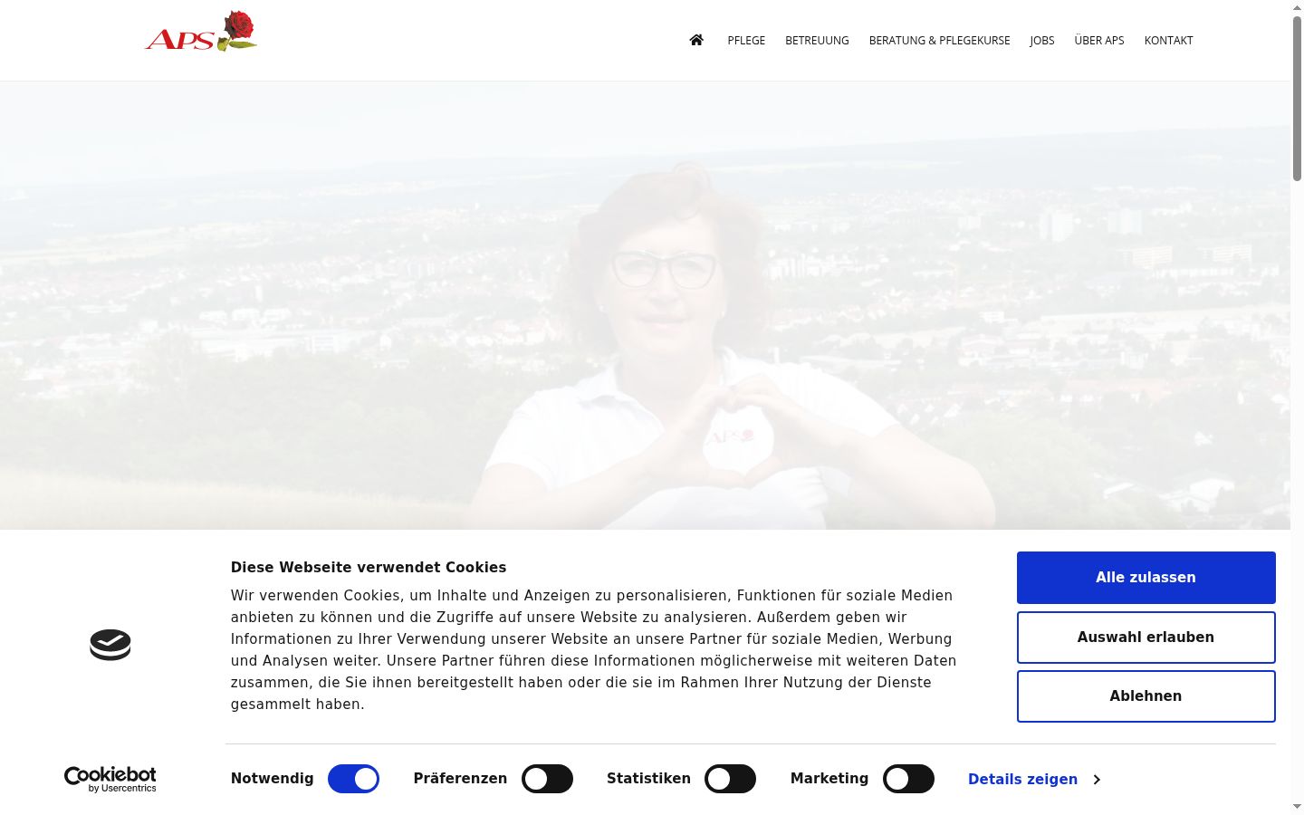 Posnetek zaslona pasice za privolitev, prikazane pred kakršno koli interakcijo