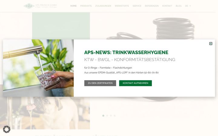 Screenshot του aps-prosch.de