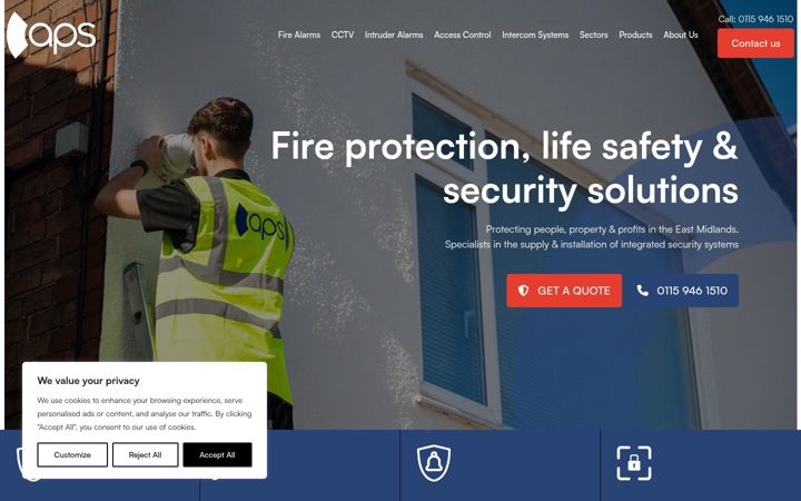 Képernyőkép: aps-security.co.uk
