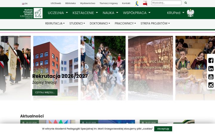 Screenshot von aps.edu.pl