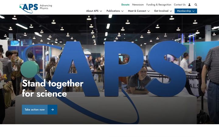 Zrzut ekranu aps.org