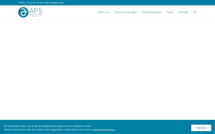 Screenshot of aps.swiss