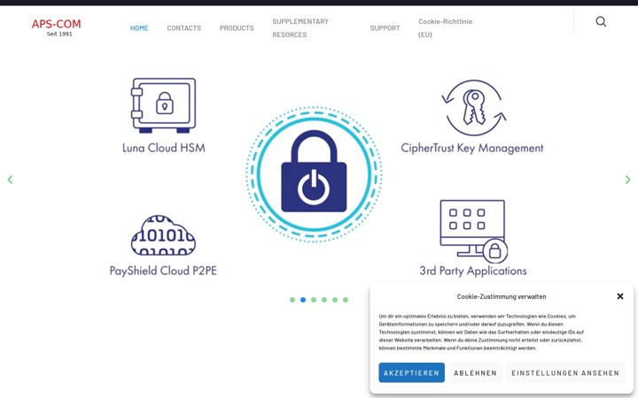 Skjámynd af apscom.at
