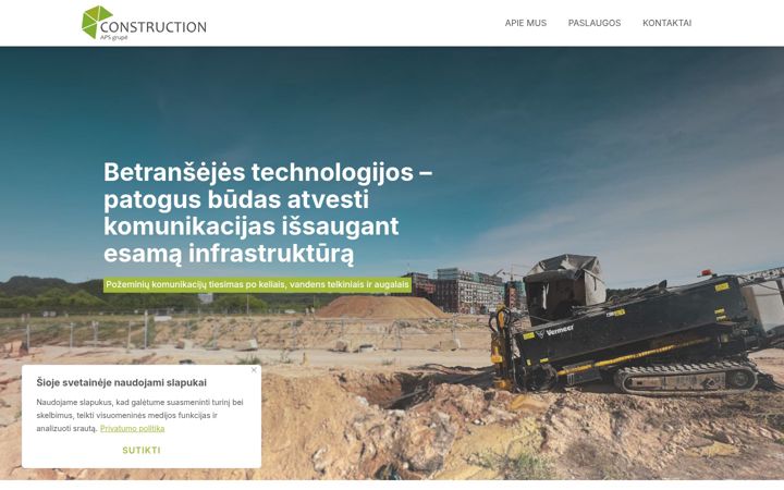 Screenshot von apsconstruction.lt