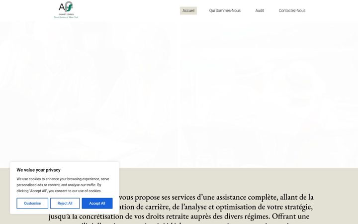 Screenshot of apsconsult.fr