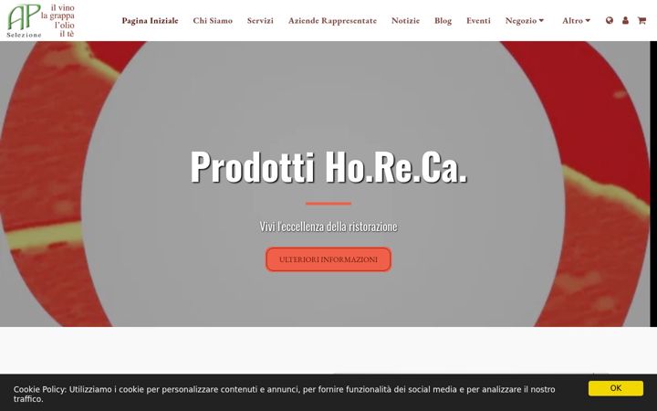 Screenshot of apselezione-alibidelvino.com