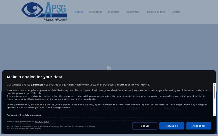 Screenshot of apsg54.fr