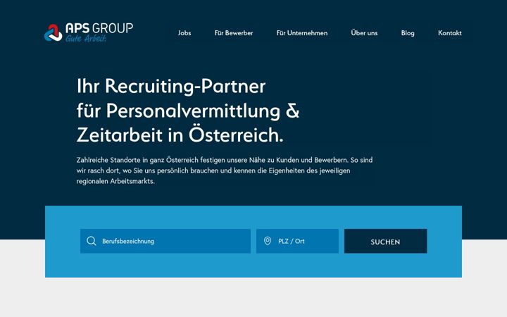 Screenshot of apsgroup.at