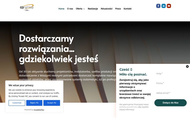 Screenshot of apsgroup.pl