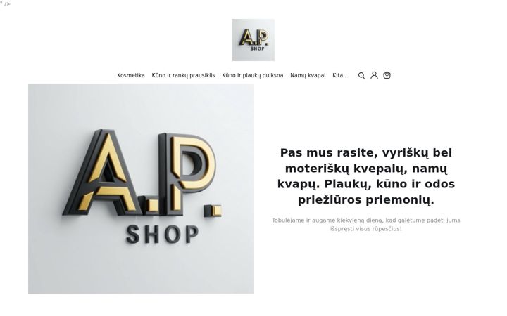 Screenshot of apshop.lt