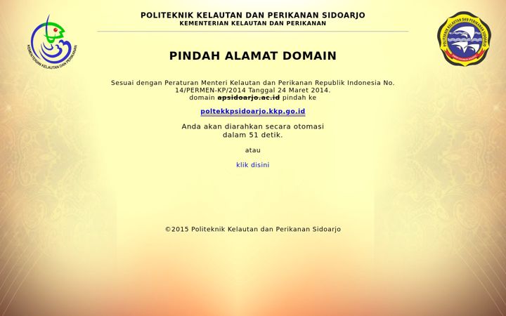 Screenshot of apsidoarjo.ac.id