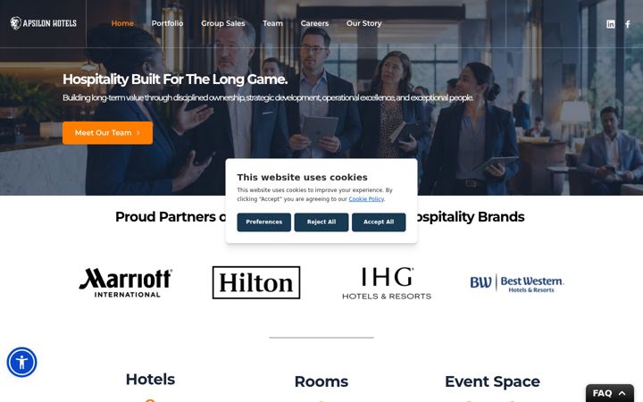 Screenshot von apsilonhotels.com