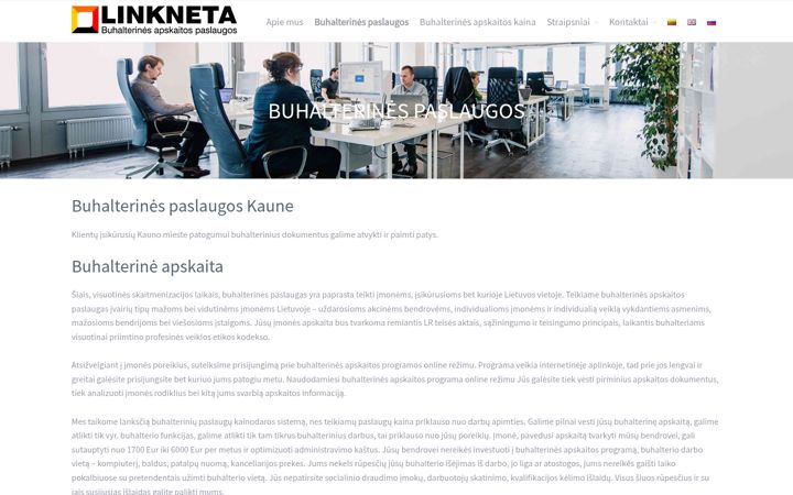Screenshot of apskaita24.lt