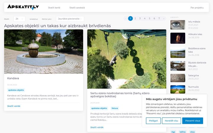 Screenshot of apskatit.lv