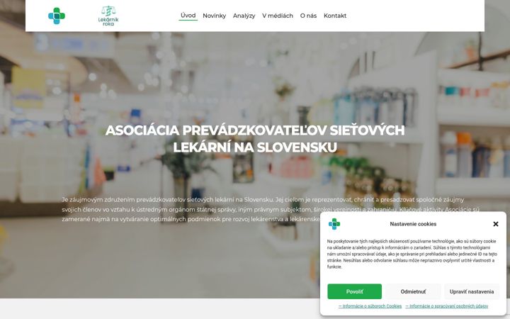 Snímek obrazovky apsl.sk