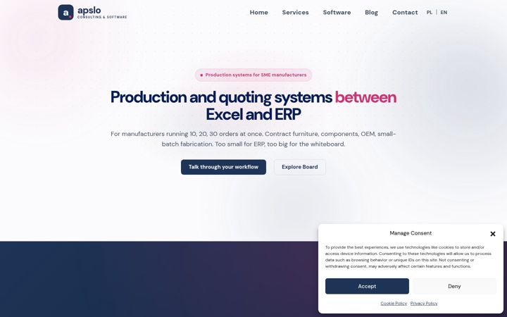 Screenshot of apslo.com
