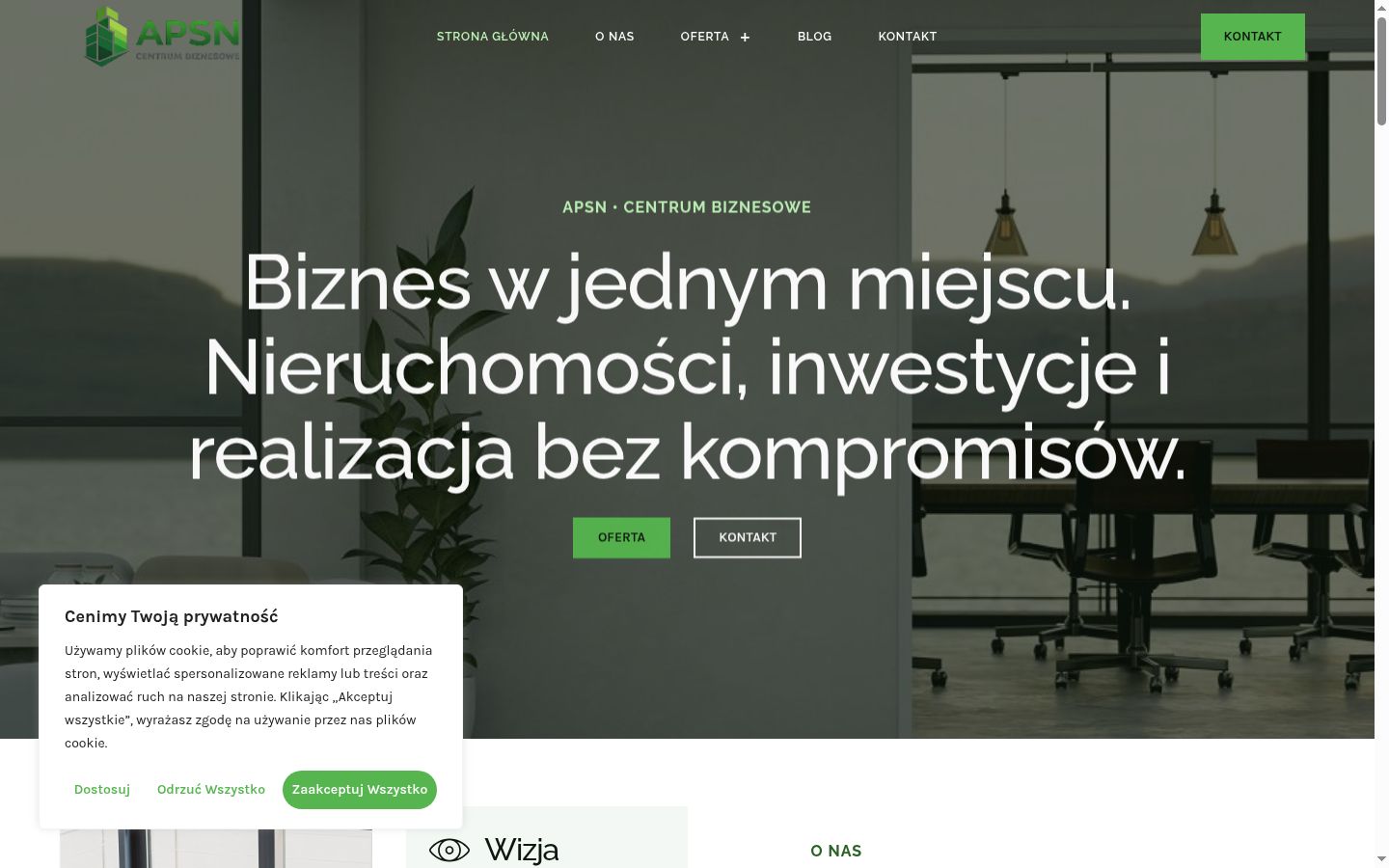 Ekrānuzņēmums ar piekrišanas baneri, kas tika rādīts pirms jebkādas mijiedarbības