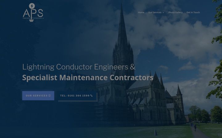 Screenshot of apsspecialist.co.uk