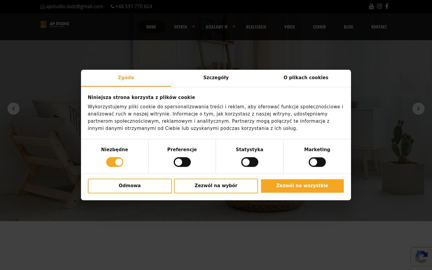 Screenshot tal-banner tal-kunsens muri qabel kwalunkwe interazzjoni