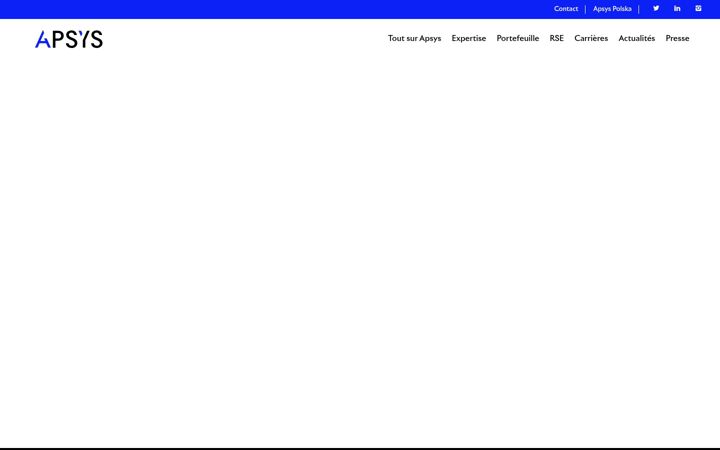 Screenshot of apsysgroup.com