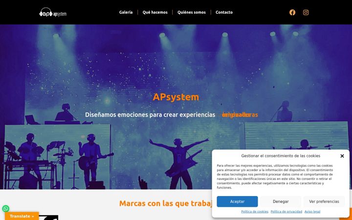 Screenshot of apsystem.es