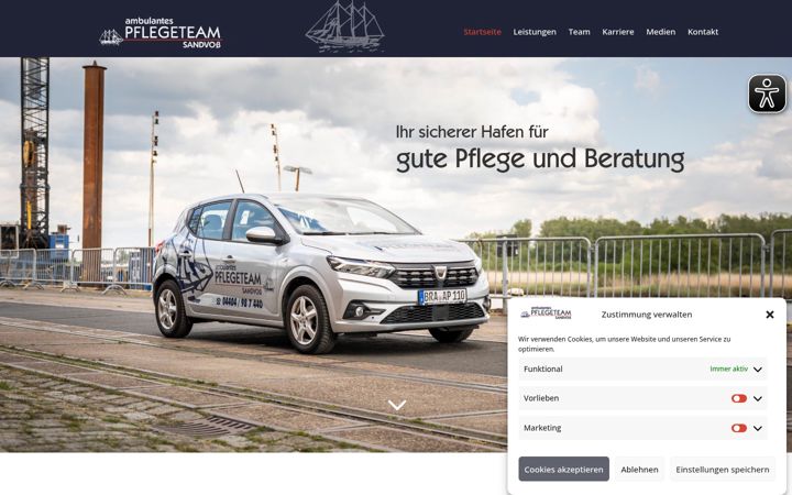 Screenshot of apt-sandvoss.de