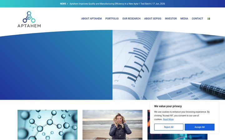 Screenshot of aptahem.com