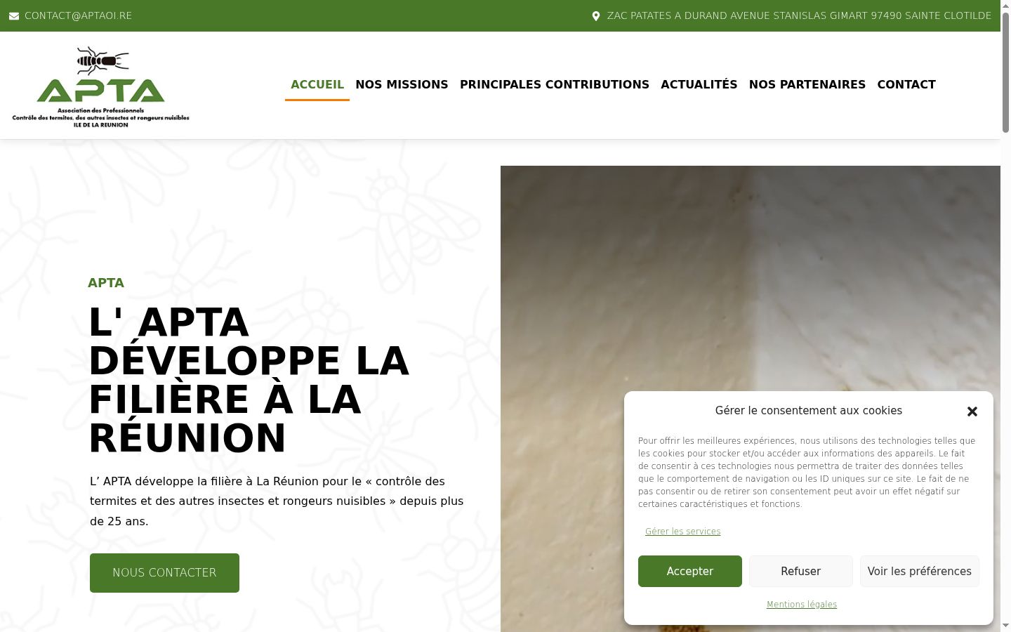 Screenshot tal-banner tal-kunsens muri qabel kwalunkwe interazzjoni