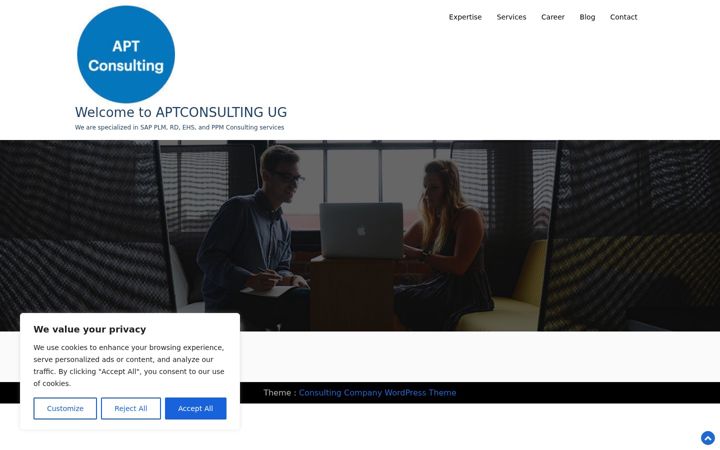 Screenshot of aptconsulting.de