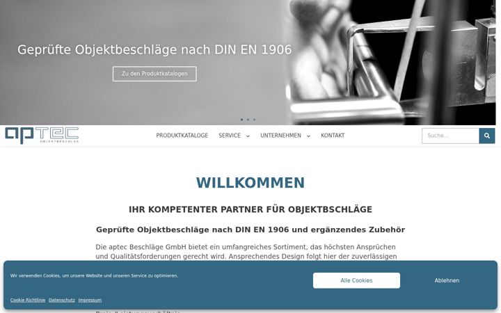 Zrzut ekranu aptec-beschlaege.de