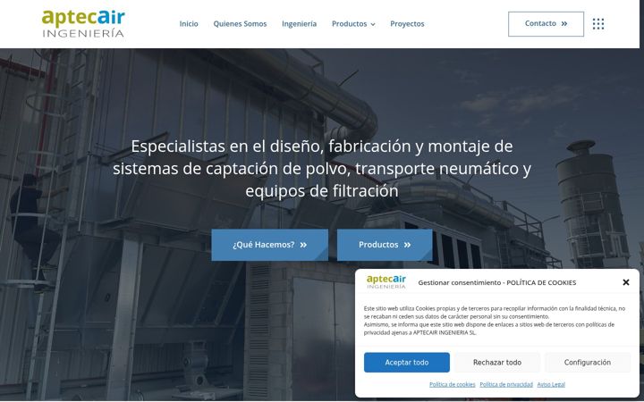Képernyőkép: aptecair.com