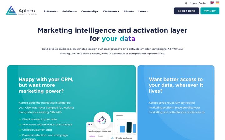 Screenshot of apteco.com