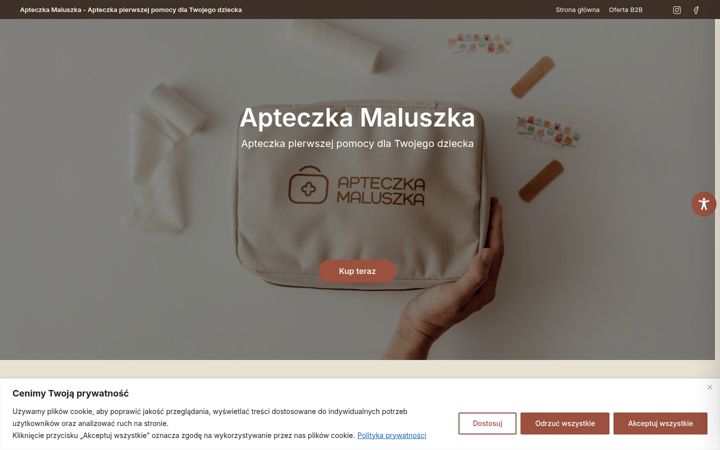 Screenshot ta' apteczkamaluszka.pl