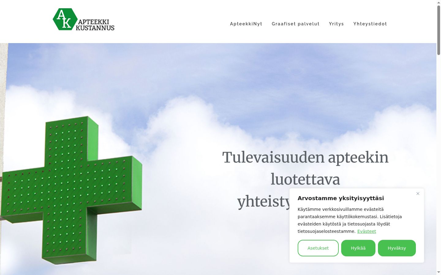 Sutikimo reklamjuostės, rodytos prieš bet kokią sąveiką, ekrano kopija