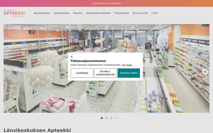 Screenshot of apteekkituotteet.fi