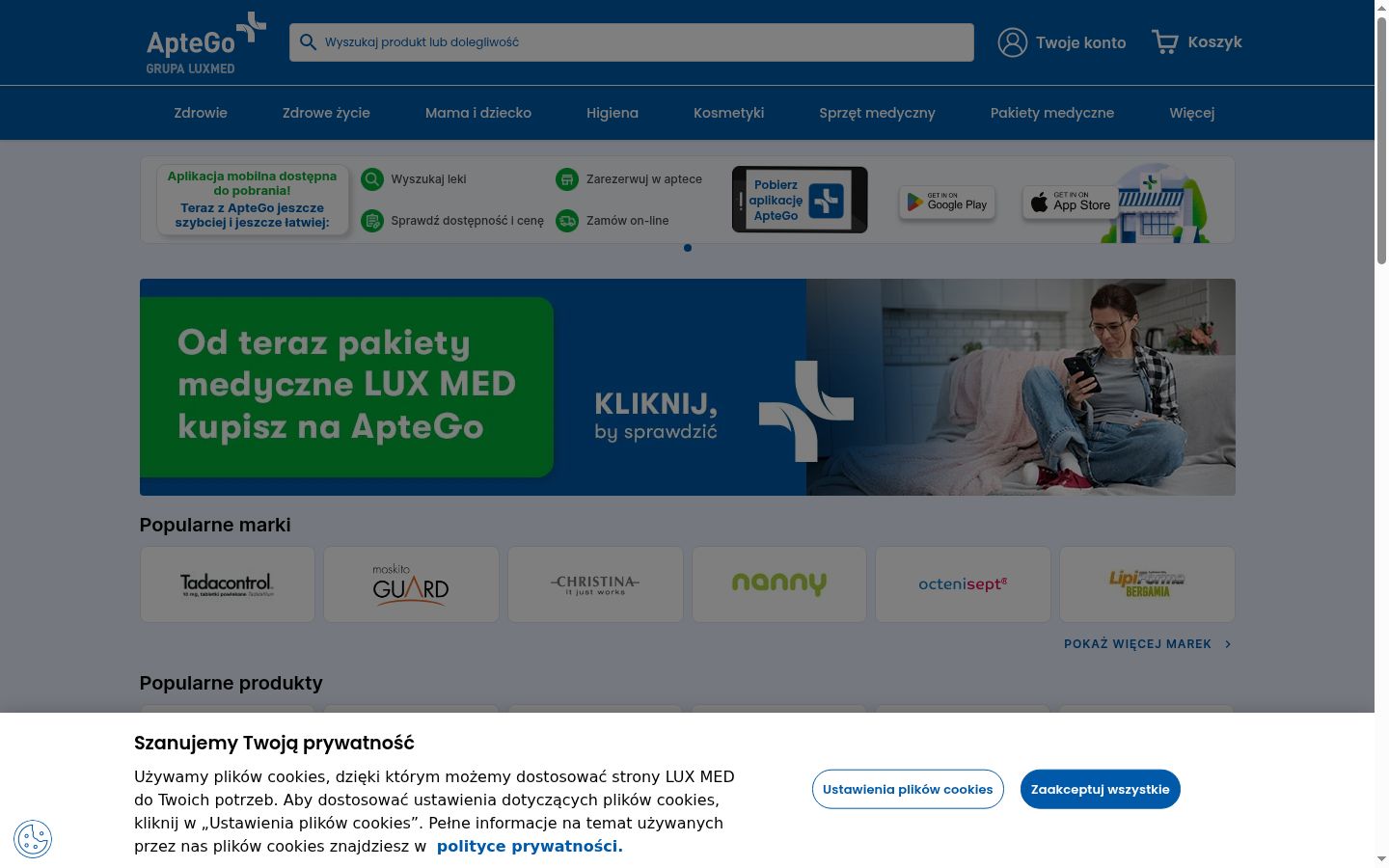 Screenshot tal-banner tal-kunsens muri qabel kwalunkwe interazzjoni