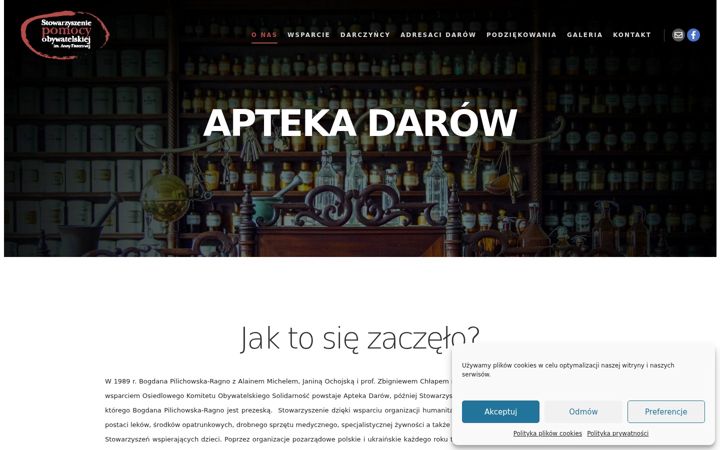 Screenshot ta' aptekadarow.pl