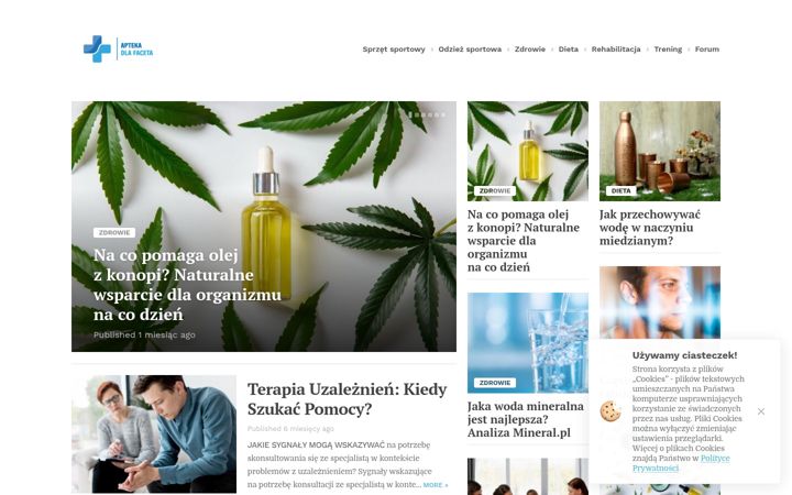 Screenshot of aptekadlafaceta.pl