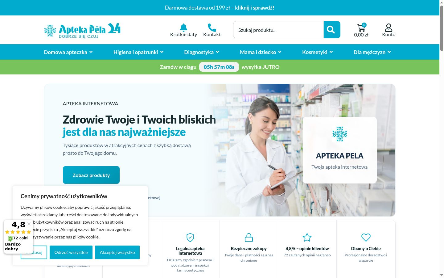 Screenshot tal-banner tal-kunsens muri qabel kwalunkwe interazzjoni
