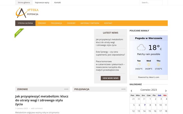 Screenshot of aptekapotencja.pl