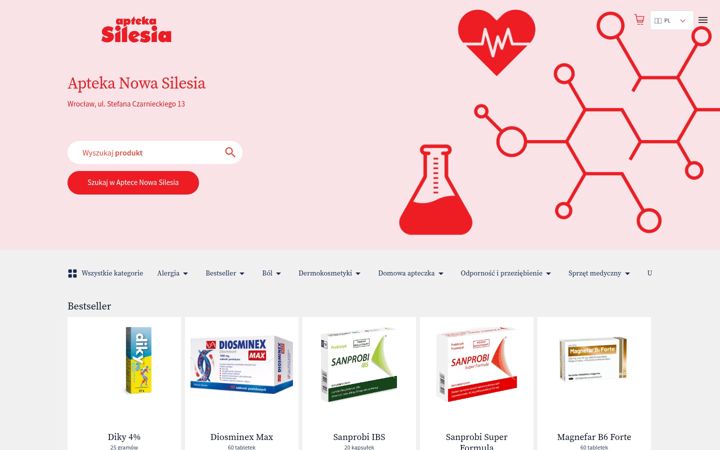 Screenshot of aptekasilesia.pl