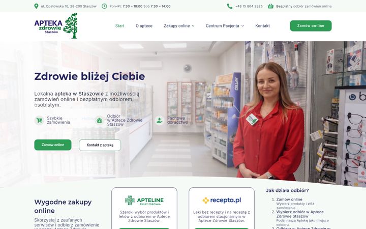 Screenshot of aptekastaszow.pl