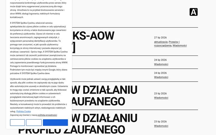 Screenshot of aptekipolskie.biz