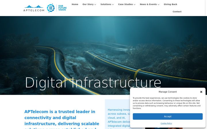 Screenshot of aptelecom.com