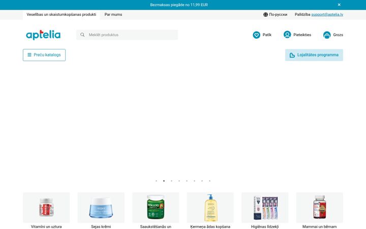 Screenshot of aptelia.lv