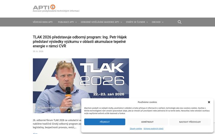 Screenshot of apti.cz